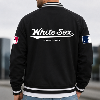 [HOMERUN DEAL] NEW CUSTOMIZED MLB26 CWS CHICAGO WHITE SOX MULTICOLOR MEN'S CASUAL JACKET