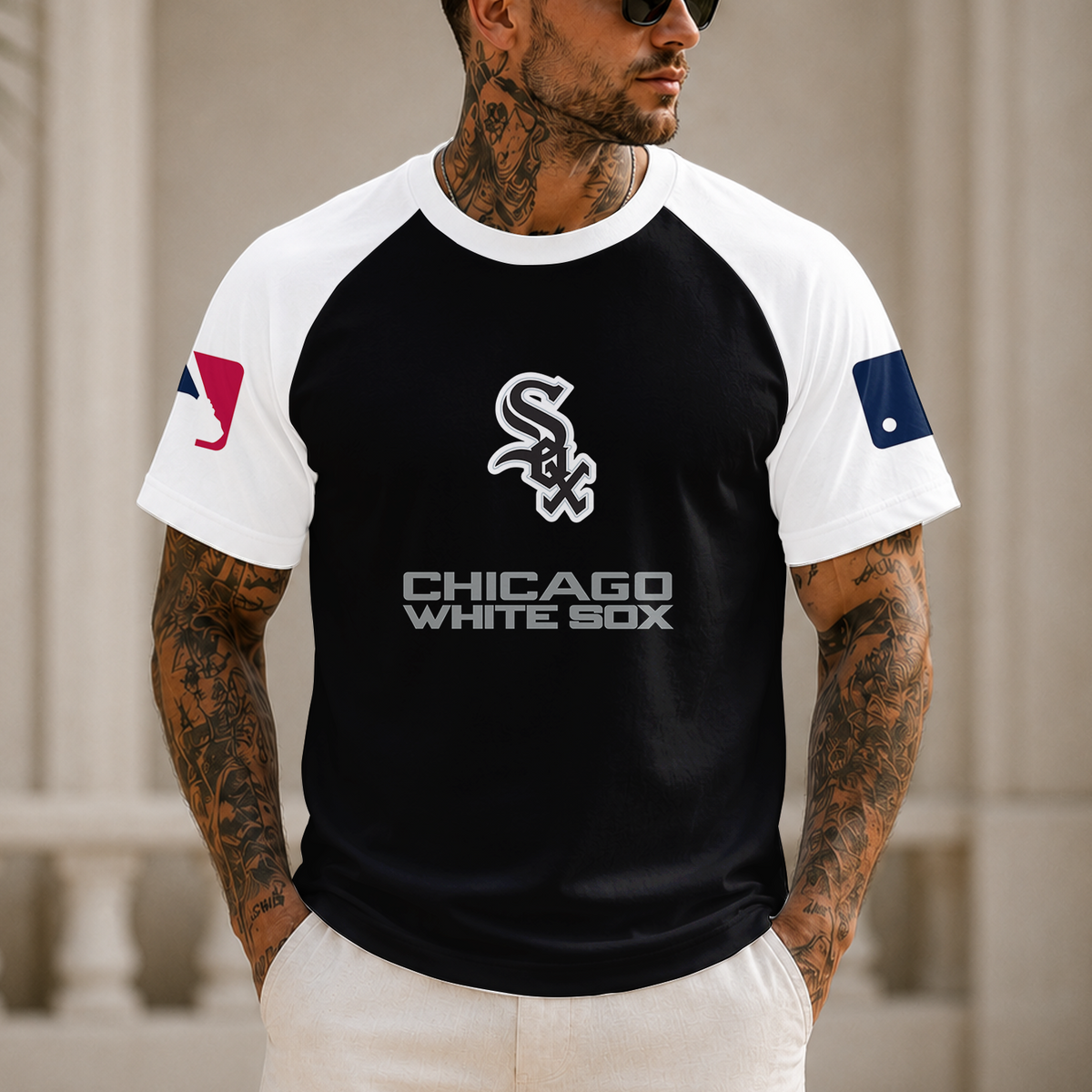 [HOMERUN DEAL] NEW MLB26 CWS CHICAGO WHITE SOX CUSTOMIZED RAGLAN TEE