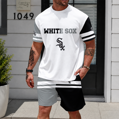 [HOMERUN DEAL] NEW CUSTOMIZED MLB26 CWS CHICAGO WHITE SOX UNISEX T-SHIRT & SHORTS SET