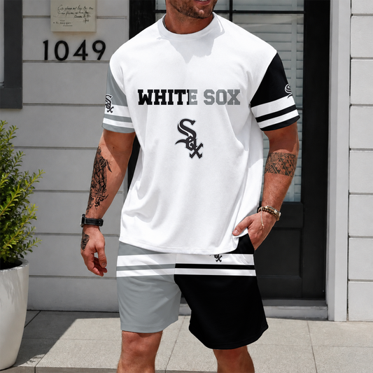 [HOMERUN DEAL] NEW CUSTOMIZED MLB26 CWS CHICAGO WHITE SOX UNISEX T-SHIRT & SHORTS SET