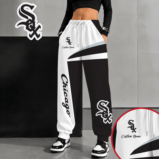 [HOMERUN DEAL] NEW CUSTOMIZED MLB26 CWS CHICAGO WHITE SOX SWEATPANTS