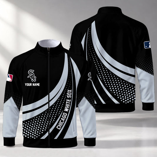 [HOMERUN DEAL] NEW CUSTOMIZED MLB26 CWS CHICAGO WHITE SOX STAND COLLAR JACKET