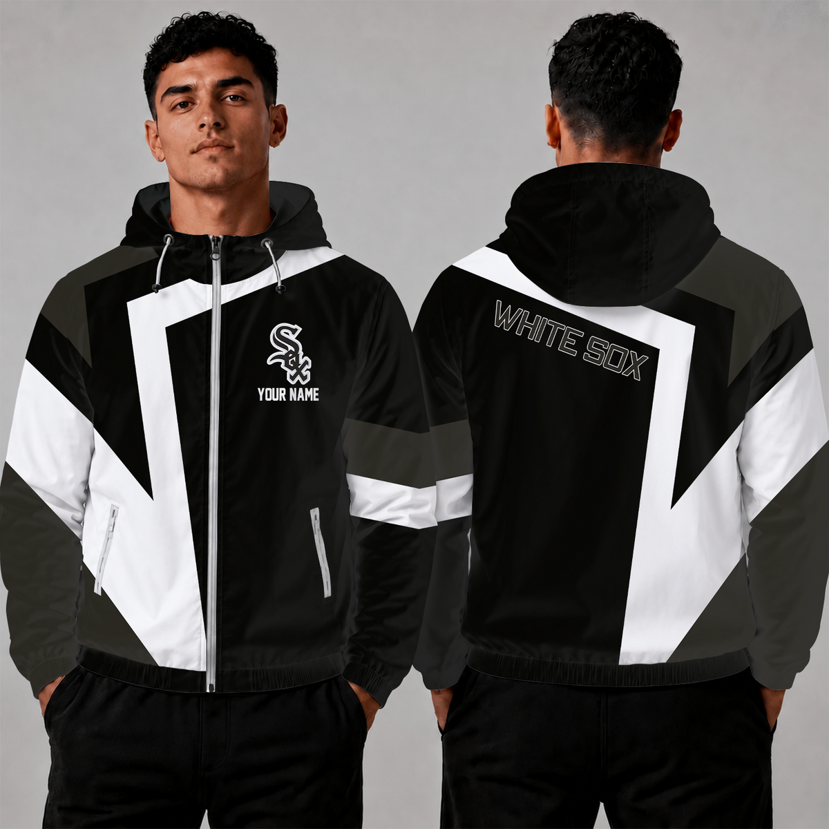 [HOMERUN DEAL] NEW CUSTOMIZED MLB26 CWS CHICAGO WHITE SOX WINDBREAKER JACKET