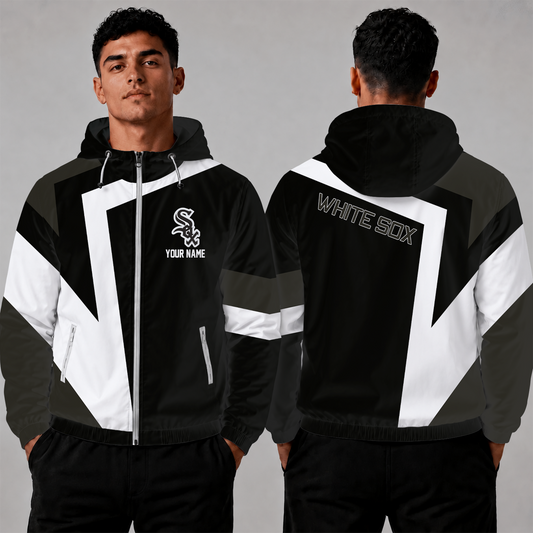 [HOMERUN DEAL] NEW CUSTOMIZED MLB26 CWS CHICAGO WHITE SOX WINDBREAKER JACKET