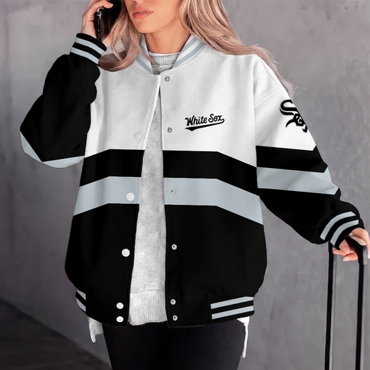 [HOMERUN DEAL] NEW CUSTOMIZED MLB26 CWS CHICAGO WHITE SOX VARSITY & BASEBALL JACKET