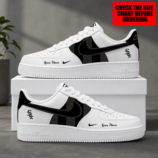 [HOMERUN DEAL] NEW CUSTOMIZED MLB26 CWS CHICAGO WHITE SOX AF1 SHOES
