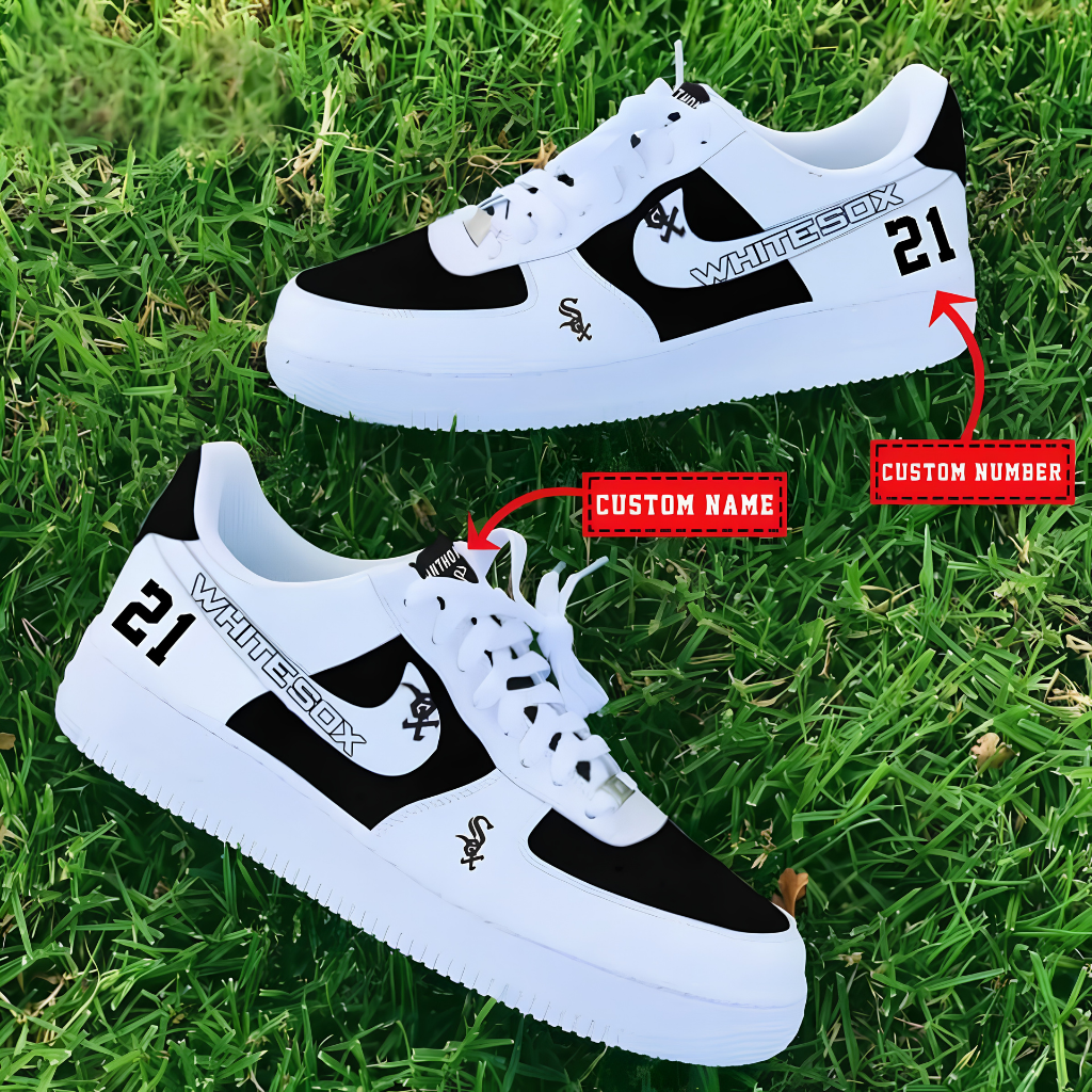 [HOMERUN DEAL] NEW CUSTOMIZED MLB26 CWS CHICAGO WHITE SOX AF1 SHOES