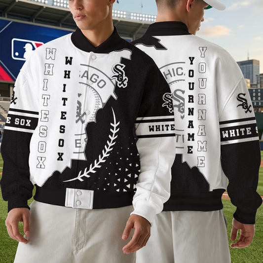 [HOMERUN DEAL] NEW CUSTOMIZED MLB26 CWS CHICAGO WHITE SOX VARSITY & BASEBALL JACKET