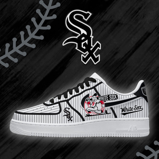 [HOMERUN DEAL] NEW CUSTOMIZED MLB26 CWS CHICAGO WHITE SOX AF1 SHOES