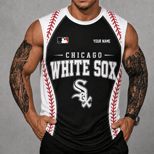 [HOMERUN DEAL] NEW CUSTOMIZED MLB26 CWS CHICAGO WHITE SOX TANK TOP & GYM SHIRT