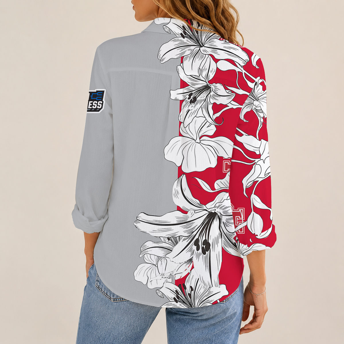 [SLAM DUNK DEAL] NEW CUSTOMIZED NCAA MAM26 HOC HOUSTON COUGARS STRAPPY WOMEN CASUAL SHIRT