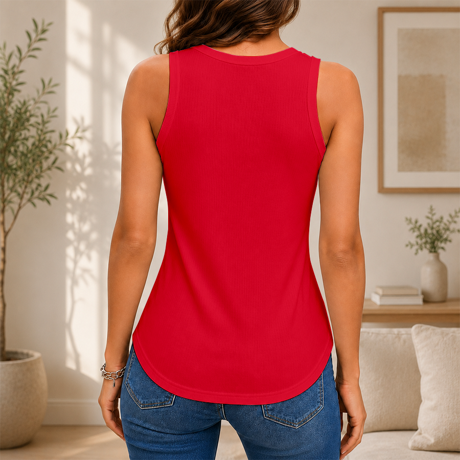 [SLAM DUNK DEAL] NEW CUSTOMIZED NCAA MAM26 HOC HOUSTON COUGARS WOMEN'S V-NECK TANK TOP