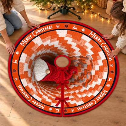 [TOUCHDOWN DEAL] NEW CUSTOMIZED NFL26 CCB THE BEARS CHRISTMAS TREE SKIRT