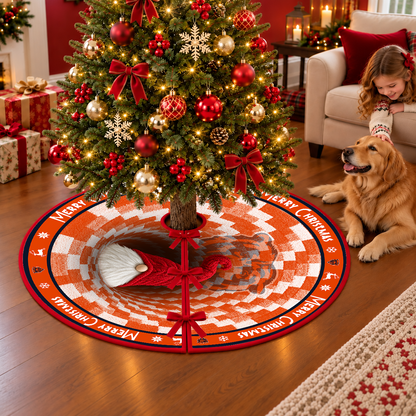 [TOUCHDOWN DEAL] NEW CUSTOMIZED NFL26 CCB THE BEARS CHRISTMAS TREE SKIRT
