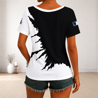 [HOMERUN DEAL] NEW CUSTOMIZED MLB26 CWS CHICAGO WHITE SOX V-NECK FEMALE SHIRT