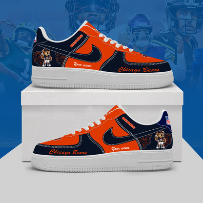 [TOUCHDOWN DEAL] NEW CUSTOMIZED NFL26 CCB CHICAGO BEARS AF1 SHOES