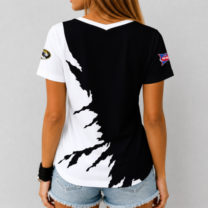 [TOUCHDOWN DEAL] NEW CUSTOMIZED NCAA FBS26 MST MISSOURI TIGERS V-NECK FEMALE SHIRT