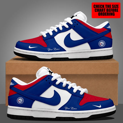 [SLAM DUNK DEAL] NEW CUSTOMIZED NBA26 P76 PHILADELPHIA 76ERS DUNK LOW SHOES