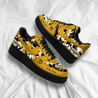 [PUCK DROP DEAL] NEW CUSTOMIZED NHL26 PBP PITTSBURGH PENGUINS AF1 SHOES