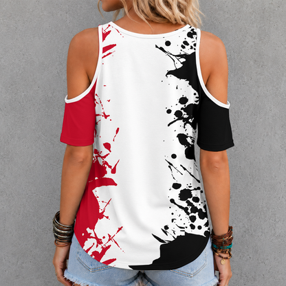[FAN FAVORITE] NEW CUSTOMIZED NCAA CWS26 ULC LOUISVILLE CARDINALS CRISS CROSS V-NECK TOP