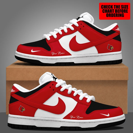 [HOMERUN DEAL] NEW CUSTOMIZED NCAA CWS26 ULC LOUISVILLE CARDINALS DUNK LOW SHOES
