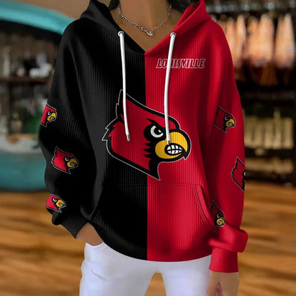 [HOMERUN DEAL] NEW CUSTOMIZED NCAA CWS26 ULC LOUISVILLE CARDINALS RIBBED HOODIE & SWEATSHIRT