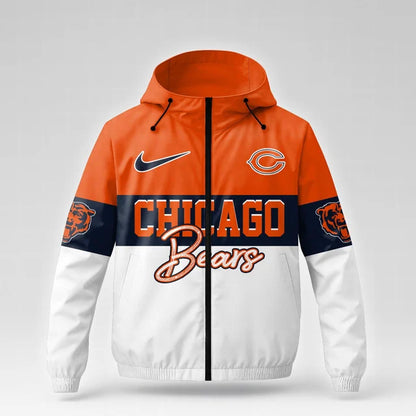 [TOUCHDOWN DEAL] NEW CUSTOMIZED NFL26 CCB CHICAGO BEARS WINDBREAKER JACKET