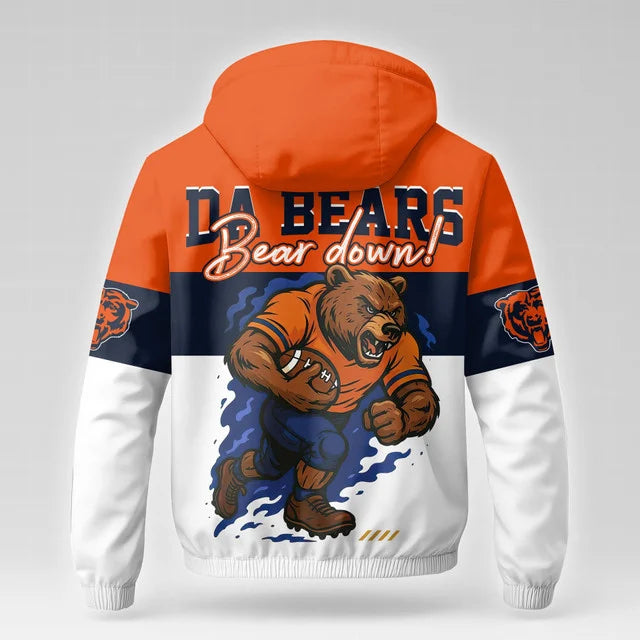 [TOUCHDOWN DEAL] NEW CUSTOMIZED NFL26 CCB CHICAGO BEARS WINDBREAKER JACKET
