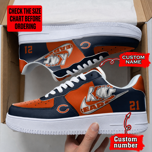 [TOUCHDOWN DEAL] NEW CUSTOMIZED NFL26 CCB CHICAGO BEARS AF1 SHOES