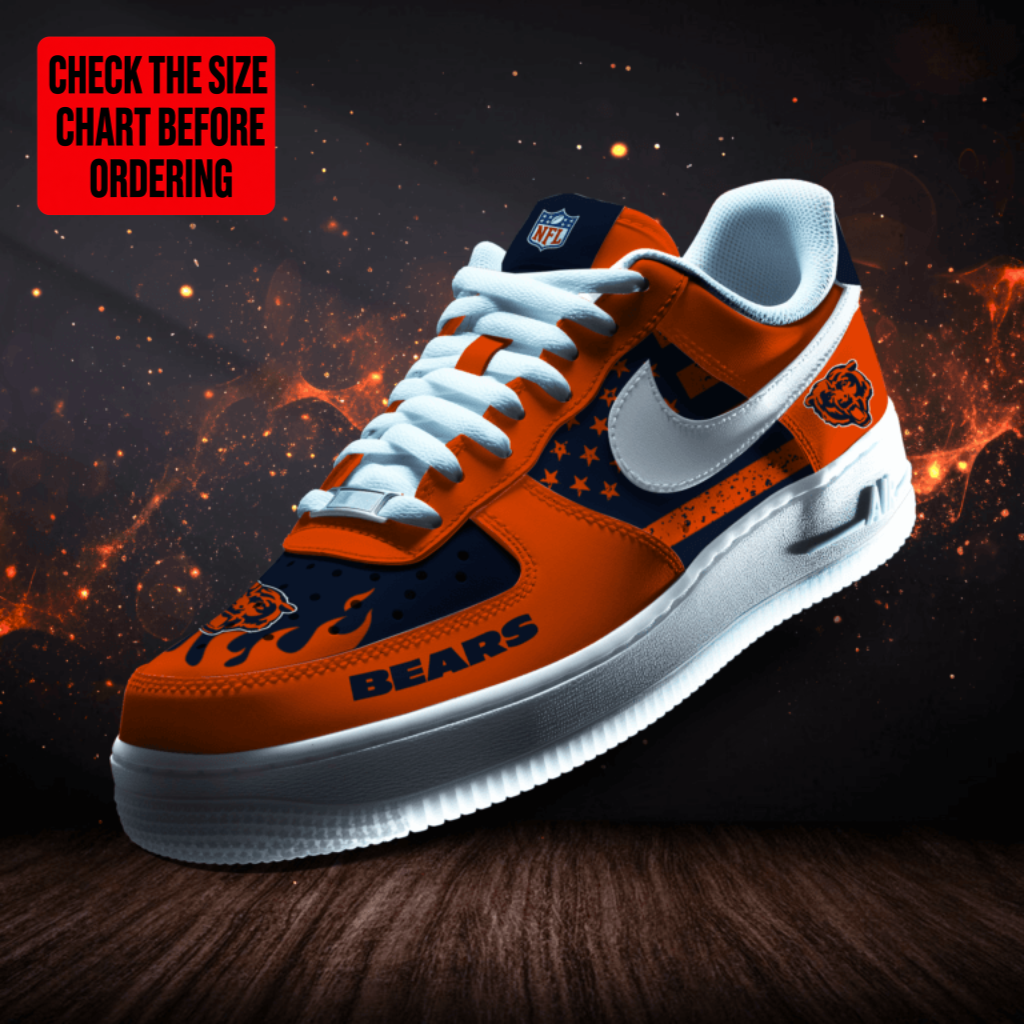 [TOUCHDOWN DEAL] NEW CUSTOMIZED NFL26 CCB CHICAGO BEARS AF1 SNEAKERS