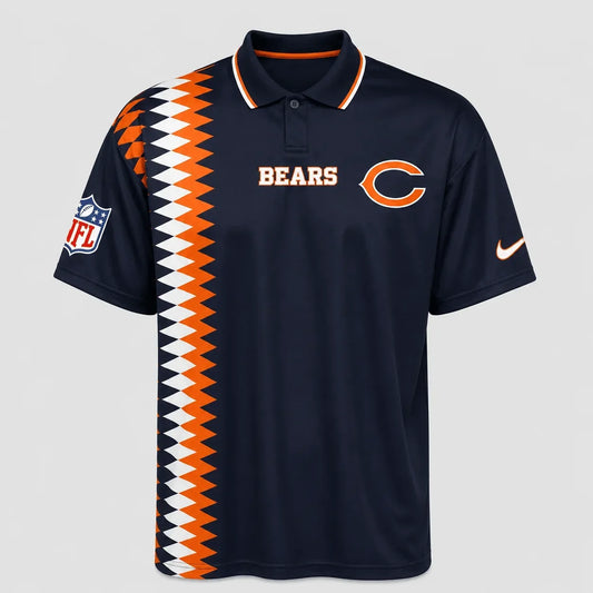 [TOUCHDOWN DEAL] NEW CUSTOMIZED NFL26 CCB CHICAGO BEARS POLO SHIRT