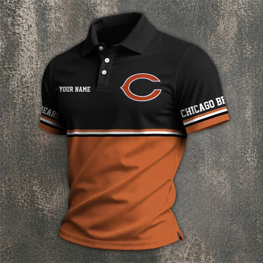 [TOUCHDOWN DEAL] NEW CUSTOMIZED NFL26 CCB CHICAGO BEARS POLO SHIRT
