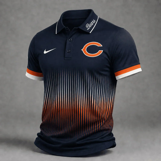 [TOUCHDOWN DEAL] NEW CUSTOMIZED NFL26 CCB CHICAGO BEARS POLO SHIRT