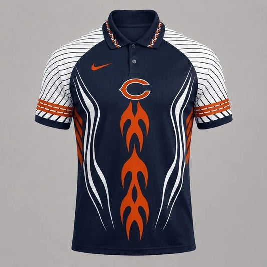 [TOUCHDOWN DEAL] NEW CUSTOMIZED NFL26 CCB CHICAGO BEARS POLO SHIRT