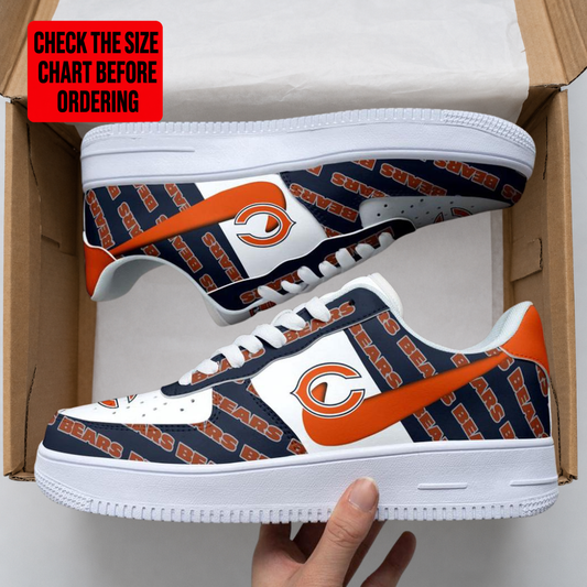 [TOUCHDOWN DEAL] NEW CUSTOMIZED NFL26 CCB CHICAGO BEARS AF1 SHOES