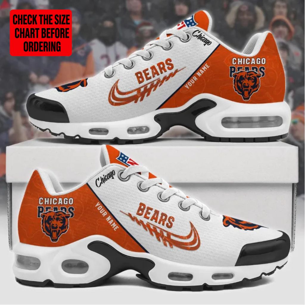 [TOUCHDOWN DEAL] NEW CUSTOMIZED NFL26 CCB CHICAGO BEARS AIR MAX PLUS SNEAKERS