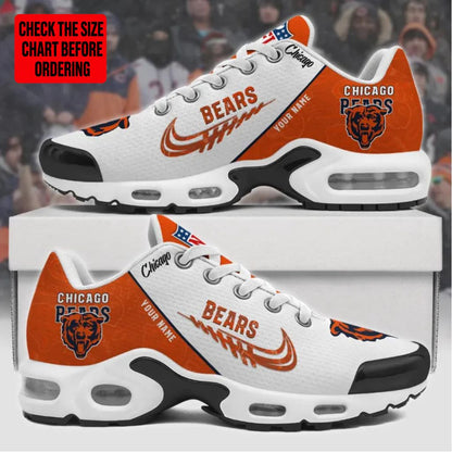 [TOUCHDOWN DEAL] NEW CUSTOMIZED NFL26 CCB CHICAGO BEARS AIR MAX PLUS SNEAKERS