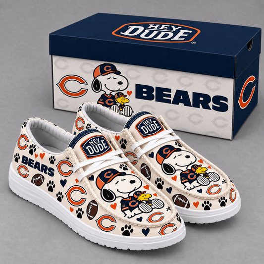 [TOUCHDOWN DEAL] NEW CUSTOMIZED NFL26 CCB CHICAGO BEARS LOAFER SHOES
