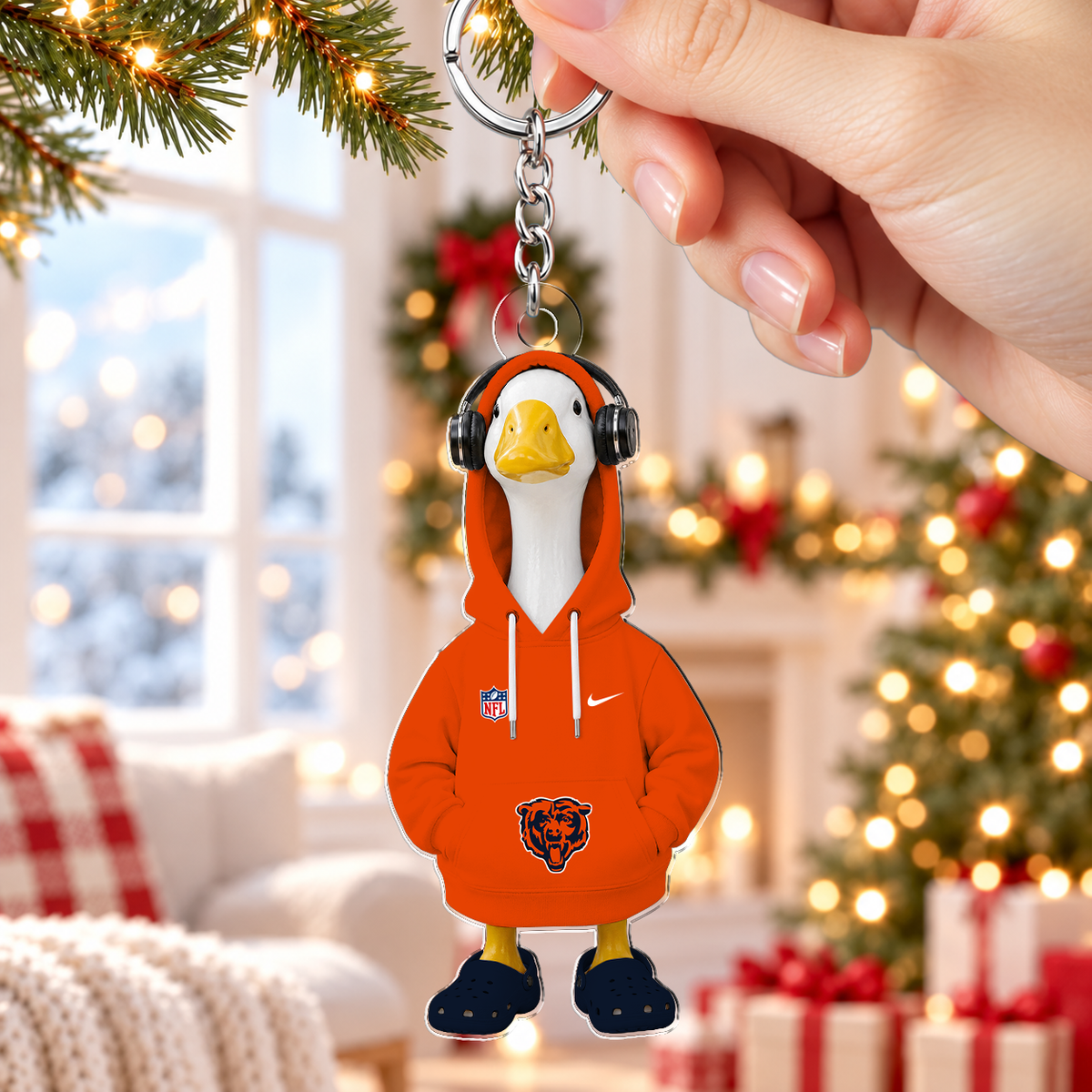 [TOUCHDOWN DEAL] NEW CUSTOMIZED NFL26 CCB CHICAGO BEARS ACRYLIC KEYCHAIN