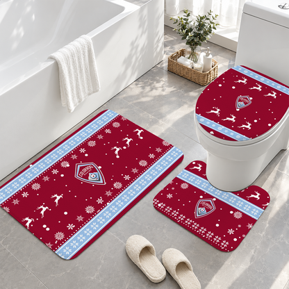 [GOAL DEAL] NEW CUSTOMIZED MLS26 CLR COLORADO RAPIDS 3-PIECE BATHROOM RUG SET