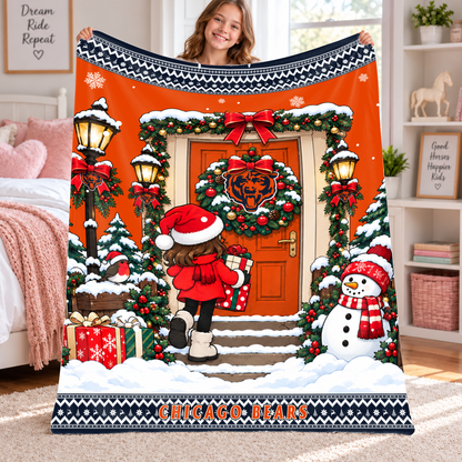 [TOUCHDOWN DEAL] NEW CUSTOMIZED NFL26 CCB THE BEARS FLEECE BLANKET