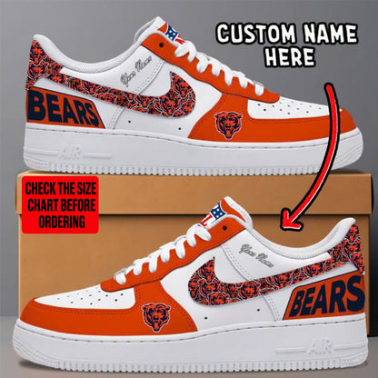 [TOUCHDOWN DEAL] NEW CUSTOMIZED NFL26 CCB CHICAGO BEARS AF1 SNEAKERS