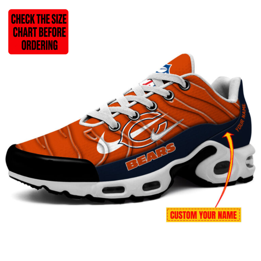 [TOUCHDOWN DEAL] NEW CUSTOMIZED NFL26 CCB CHICAGO BEARS AIR MAX PLUS SNEAKERS