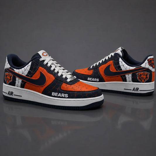 [TOUCHDOWN DEAL] NEW CUSTOMIZED NFL26 CCB CHICAGO BEARS x SPIDER AF1 SHOES