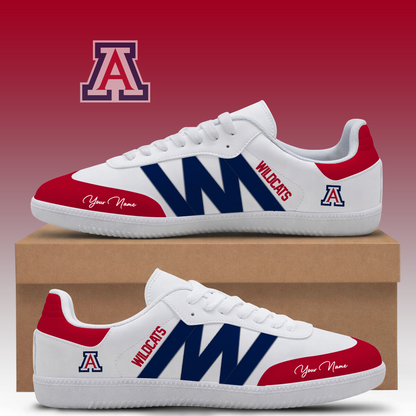 [TOUCHDOWN DEAL] NEW CUSTOMIZED NCAA FBS27 ARW ARIZONA WILDCATS CLASSIC SNEAKERS