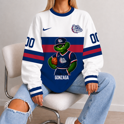 [SLAM DUNK DEAL] NEW CUSTOMIZED NCAA MAM27 GOB GONZAGA BULLDOGS STRAPPY UNISEX SWEATSHIRT