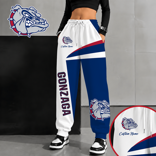 [SLAM DUNK DEAL] NEW CUSTOMIZED NCAA MAM27 GOB GONZAGA BULLDOGS SWEATPANTS