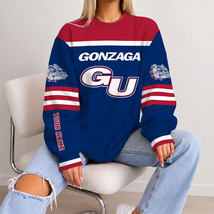 [SLAM DUNK DEAL] NEW CUSTOMIZED NCAA MAM27 GOB GONZAGA BULLDOGS STRAPPY UNISEX SWEATSHIRT