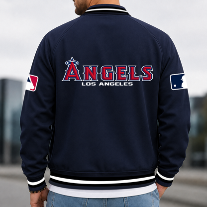 [HOMERUN DEAL] NEW CUSTOMIZED MLB27 LAA LOS ANGELES ANGELS MULTICOLOR MEN'S CASUAL JACKET