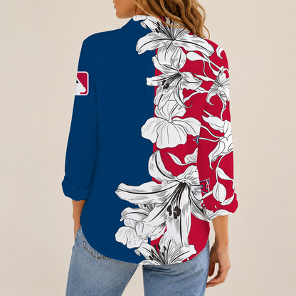 [HOMERUN DEAL] NEW CUSTOMIZED MLB27 LAA LOS ANGELES ANGELS WOMEN CASUAL SHIRT